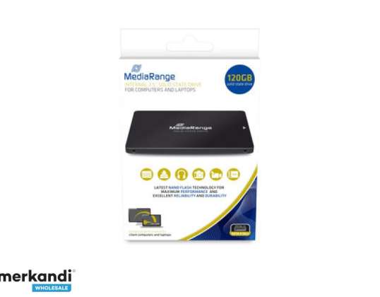 MediaRange SSD 120GB USB 2.5 Wewnętrzny Czarny MR1001