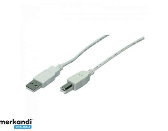 LogiLink USB A/M til USB B/M-kabel 1,8m CU0007