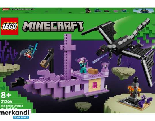 Lego Minecraft Ender pūķis un gala kuģis 21264