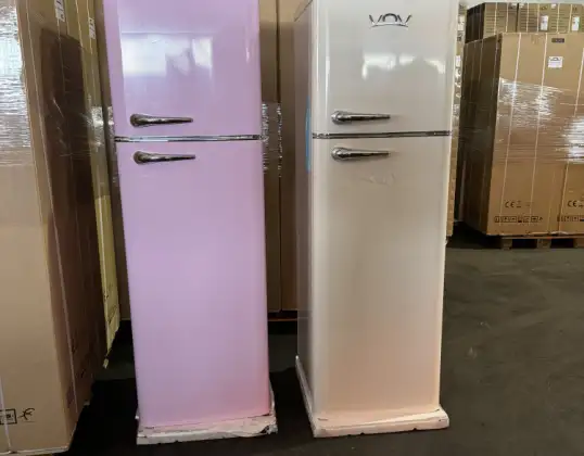 VRF-280VX Retro Style 2 Door Fridge with 244L Capacity for Wholesale