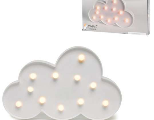 Table lamp cloud with 11 LEDs on battery 29 cm or hanging