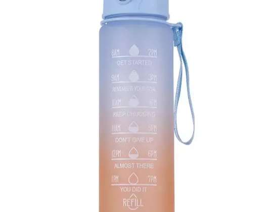 WATER BOTTLE PORTABLE JUG WITH STRAW 1L