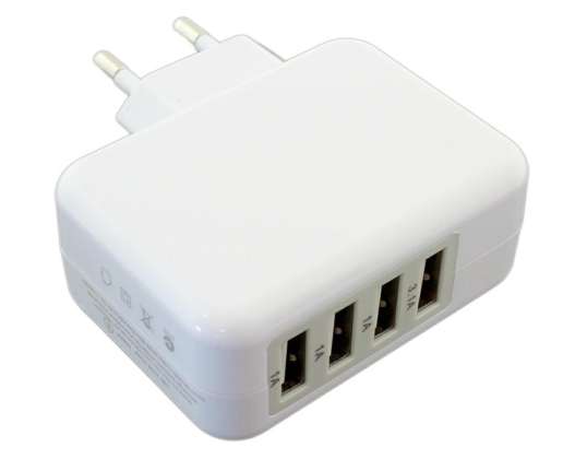 PLP47B WALL CHARGER 4x USB