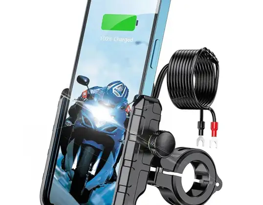 Uchwyt motocyklowy na telefon Kewig KWG M8 z ładowarką QC 3.0