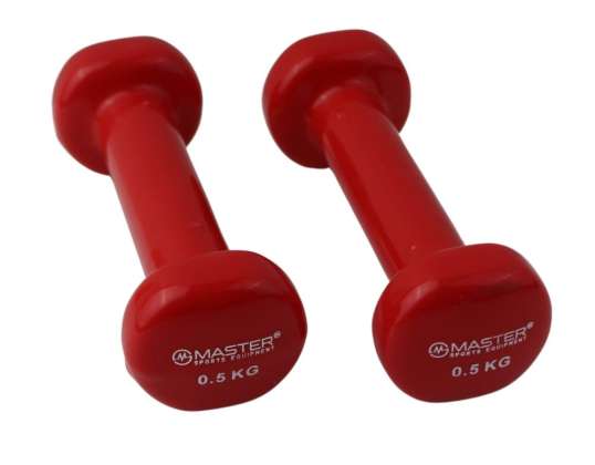 Vinyl dumbbells MASTER 2 x 0.5 kg