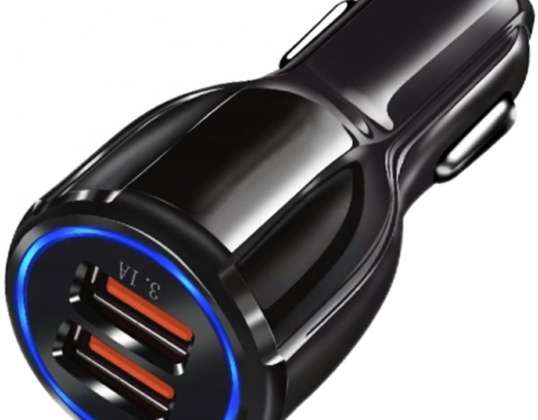 PLS34D CAR CHARGER 2 X USB FAST