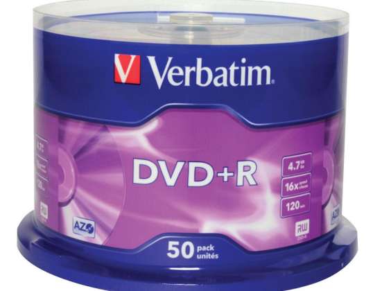 Verbatim SPINDLE 50 DVD R 4 7GB 16X SERGR.