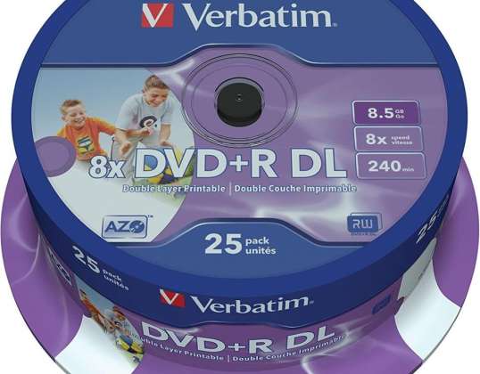 Verbatim SPINDLE 25 DVD R D.LAYER 8.5GB 8X