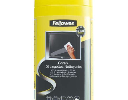 Fellowes CF100TUBO SCREEN CLEANING WIPES