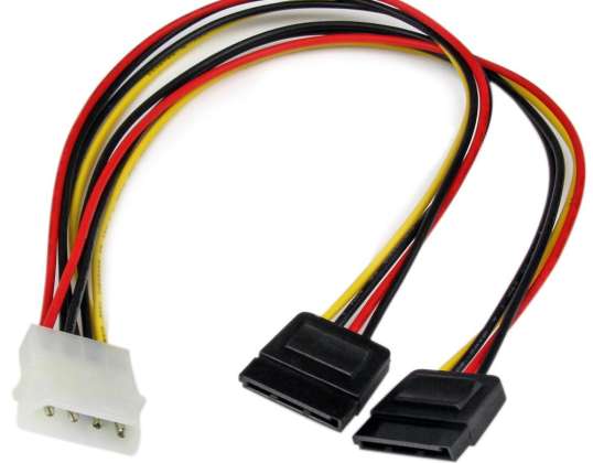 CÂBLE STARTECH LP4 Y-A 2 X SATA 30 CM