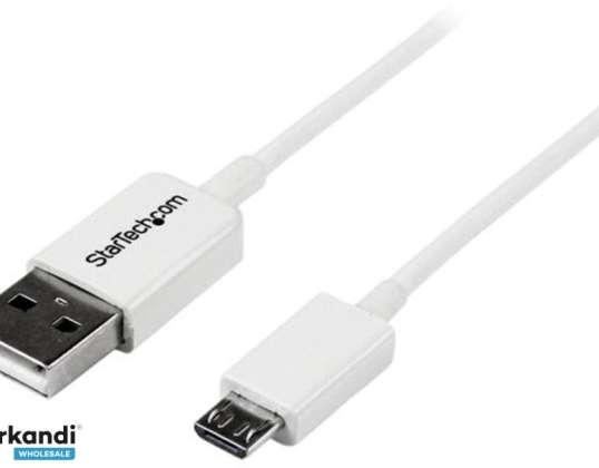 Startech CÂBLE USB A VERS MICRO B 0 5 M BLANC
