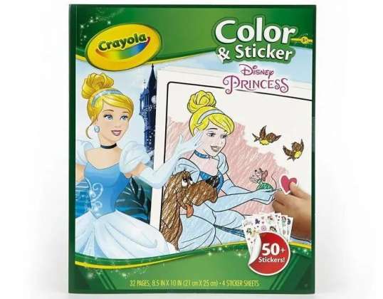 Crayola PRENSES RENKLİ ÇIKARTMA ALBÜMÜ