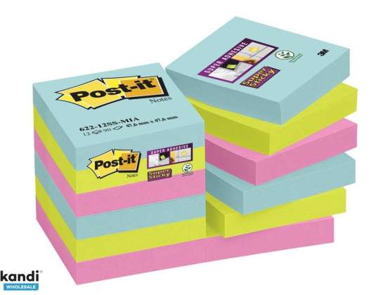 Post it CF12BLOC POST IT SUPSTIC622 12SS MI