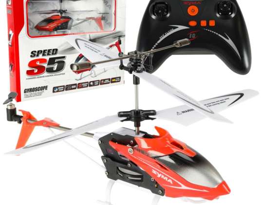 Hélicoptère télécommandé RC SYMA S5 3CH rouge