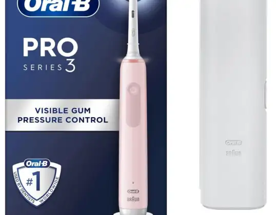 Oral-B Pro 3 - 3500 - Cepillo de dientes eléctrico rosa