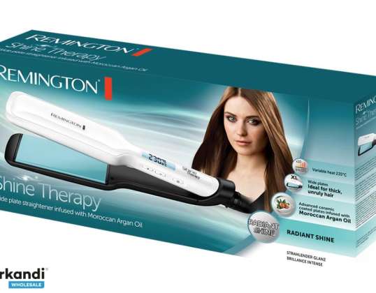 Remington Shine Therapy Plancha de Pelo Ancho S8550