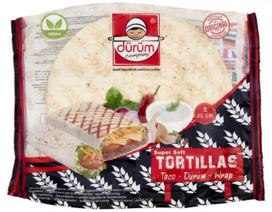 TORTILLA DE TRIGO DURO 6 PIEZAS GR370 FOOD1202