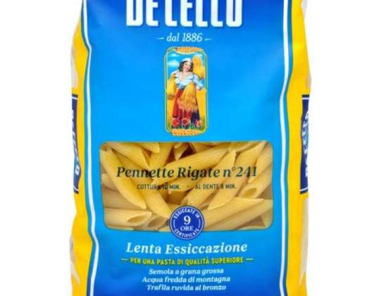 DE CECCO GR.500 PENNE MEZZANE RIGATE NR.241 FØDEVARER BESKRIVELSE 2742