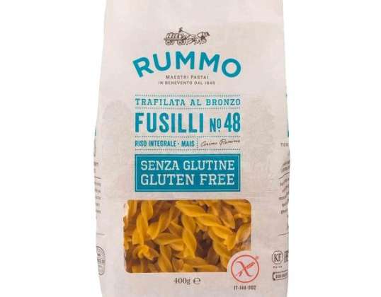 RUMMO GLUTENFREIE FUSILLI GR.400 N.48 BRONZE GEZEICHNET LEBENSMITTEL BESCHREIBUNG 2920