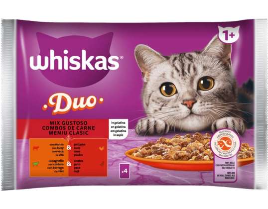 WHISKAS DUO MARI&amp;MONTI 4X85GR. BESCHREIBUNG DES LEBENSMITTELS 3366