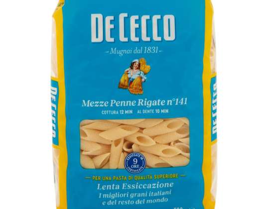 DE CECCO GR.500 MEZZE PENNE RIGATE NR.141 LEBENSMITTELBESCHREIBUNG 2741