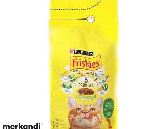 MEHR KNUSPRIGE FRISKIES VITALITÄT. CAT KG.2 KANINCHEN/HUHN/GEMÜSE LEBENSMITTELBESCHREIBUNG 3260