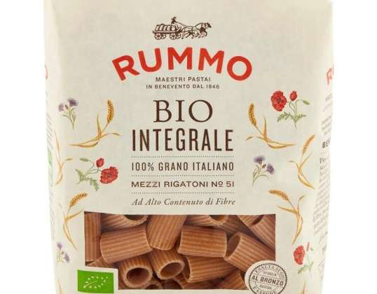 RUMMO MEZZI RIGATONI VOLLKORN BIO N°51 GR.500 LEBENSMITTELBESCHREIBUNG 3097