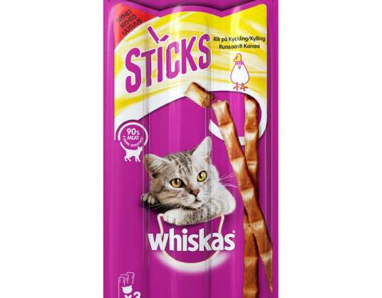 WHISKAS STICKS GR.18 CHICKEN FOOD BESCHREIBUNG 3351