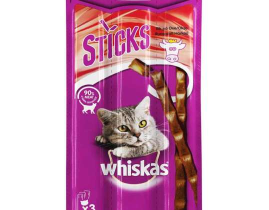 WHISKAS STICKS GR.18 RINDFLEISCH LEBENSMITTEL BESCHREIBUNG 3352