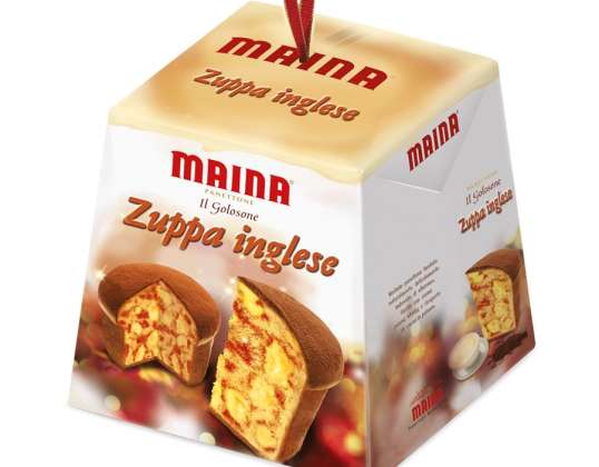 MAINA GOLOSONE ZUPPA INGLESE GR.750 PANETTONE DESCRIPTION DES ALIMENTS 2524