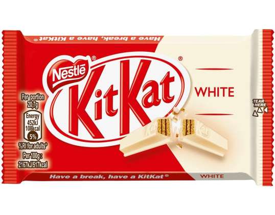 KITKAT SINGLE WHITE GR.41.5 4 FINGERFOOD BESCHRIJVING 47
