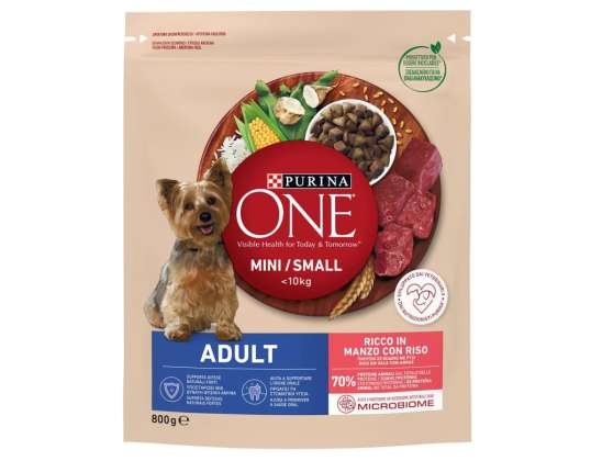 EIN MINI-HUND FÜR ERWACHSENE RIND/REIS GR.800 LEBENSMITTELBESCHREIBUNG 3290