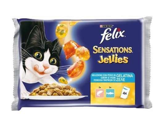 FELIX SENSATIONS IN JELLY LACHS/FORELLE GR.85X4 LEBENSMITTELBESCHREIBUNG 3451