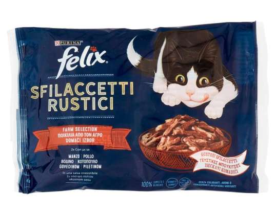 FELIX ZERKLEINERTES RUSTIKALES FLEISCH GR.80X4 LEBENSMITTELBESCHREIBUNG 3537
