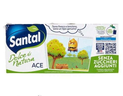 SANTAL ML.200X6 ACE DOLCE NATURA ZUCKERFREIE LEBENSMITTEL BESCHREIBUNG 1762