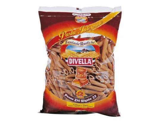 DIVELLA PENNE ZITI RIGATE VOLLKORN GR.500 LEBENSMITTELBESCHREIBUNG 3091