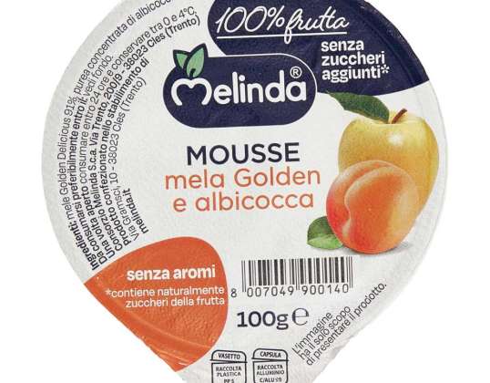 MELINDA APPLE AND APRICOT MOUSSE GR.100 FOOD DESCRIPTION 2065
