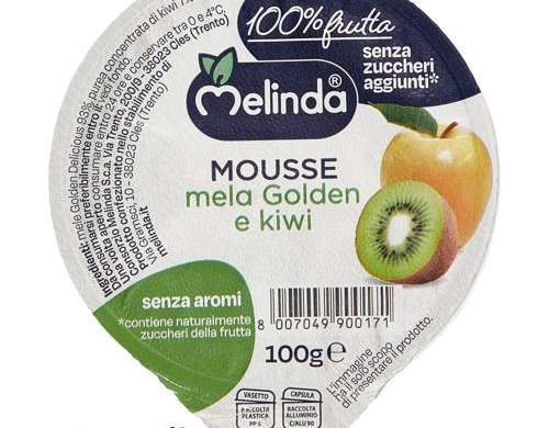 MELINDA MAÇÃ E KIWI MOUSSE GR.100 DESCRIÇÃO DOS ALIMENTOS 2067
