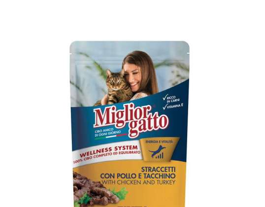 BEST CAT POUCH STRACCETTI CHICKEN/HEEL 100GR LEBENSMITTELBESCHREIBUNG 3310