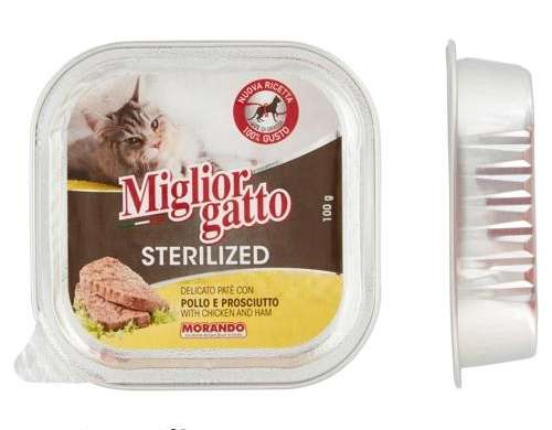 BESTE STERILISIERTE KATZE. PATE'G100 HÄHNCHEN/SCHINKEN DAS LECKERE ESSEN BESCHREIBUNG 3223