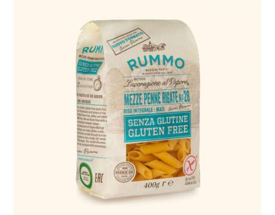RUMMO MEZZE PENNE RIGATE 28 S/GLUTEN TRANSFORMIERTE BRONZE LEBENSMITTELBESCHREIBUNG 2946