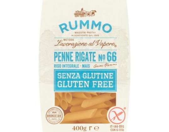 RUMMO GLUTENFREI PENNE RIGATE GR.400 N.66 BRONZE GEZEICHNET LEBENSMITTEL BESCHREIBUNG 2919