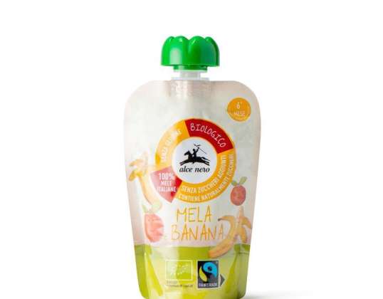 ALCENERO APPLE &amp;; BANANA PUREE GR.100 ELINTARVIKEKUVAUS 2059