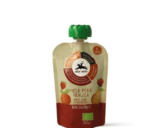 ALCENERO APPLE/PEAR/STRAWBERRY PURÉ GR.100 DESCRIÇÃO DO ALIMENTO 2056