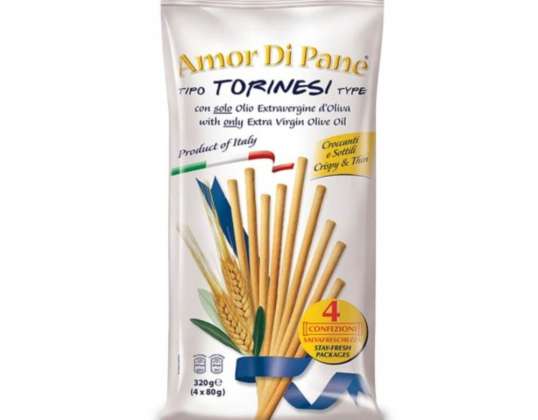 AMOR DI PANE GRISSINI TORINESI GR80X4 LEBENSMITTEL BESCHREIBUNG 1827