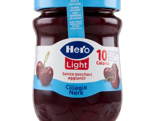 HERO LIGHT BLACK CHERRY JAM GR.280 LEBENSMITTELBESCHREIBUNG 1992