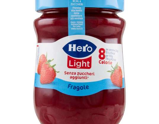 HERO LIGHT ERDBEERMARMELADE GR.280 LEBENSMITTELBESCHREIBUNG 1990