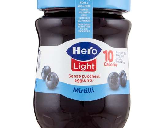 HERO LIGHT BLUEBERRY MARMELADE GR.280 LEBENSMITTELBESCHREIBUNG 1993