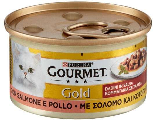 GOURMET GOLD GEWÜRFELTER LACHS/HUHN GR.85 LEBENSMITTELBESCHREIBUNG 3280