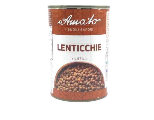 AMATO LINSEN GR.400 BLECHETIKETT GUTE AROMEN LEBENSMITTEL BESCHREIBUNG 1913